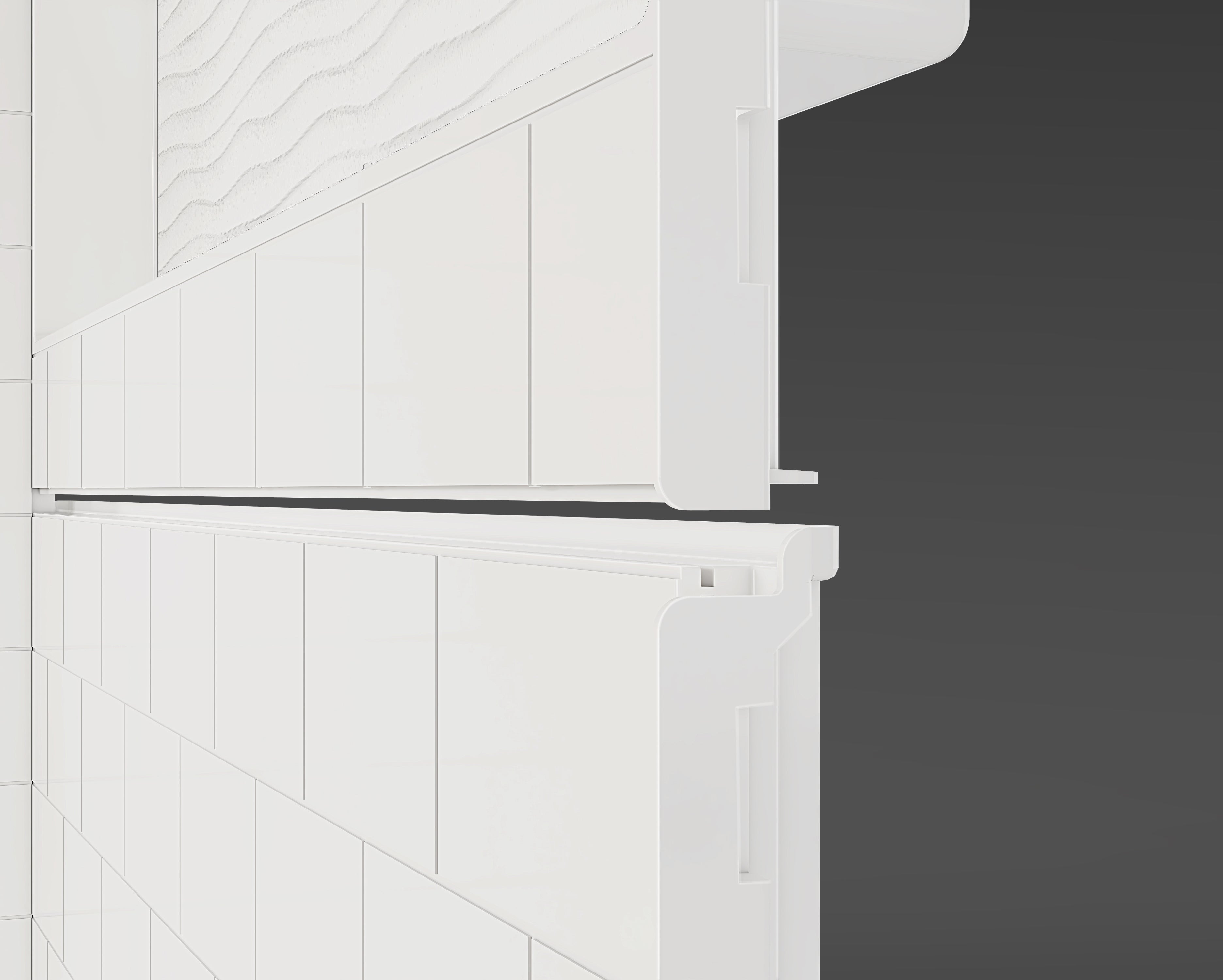 TubFlex 4K MODX™ SMC Bath Module – 3-Wall Tub Surround with Split Back Panel