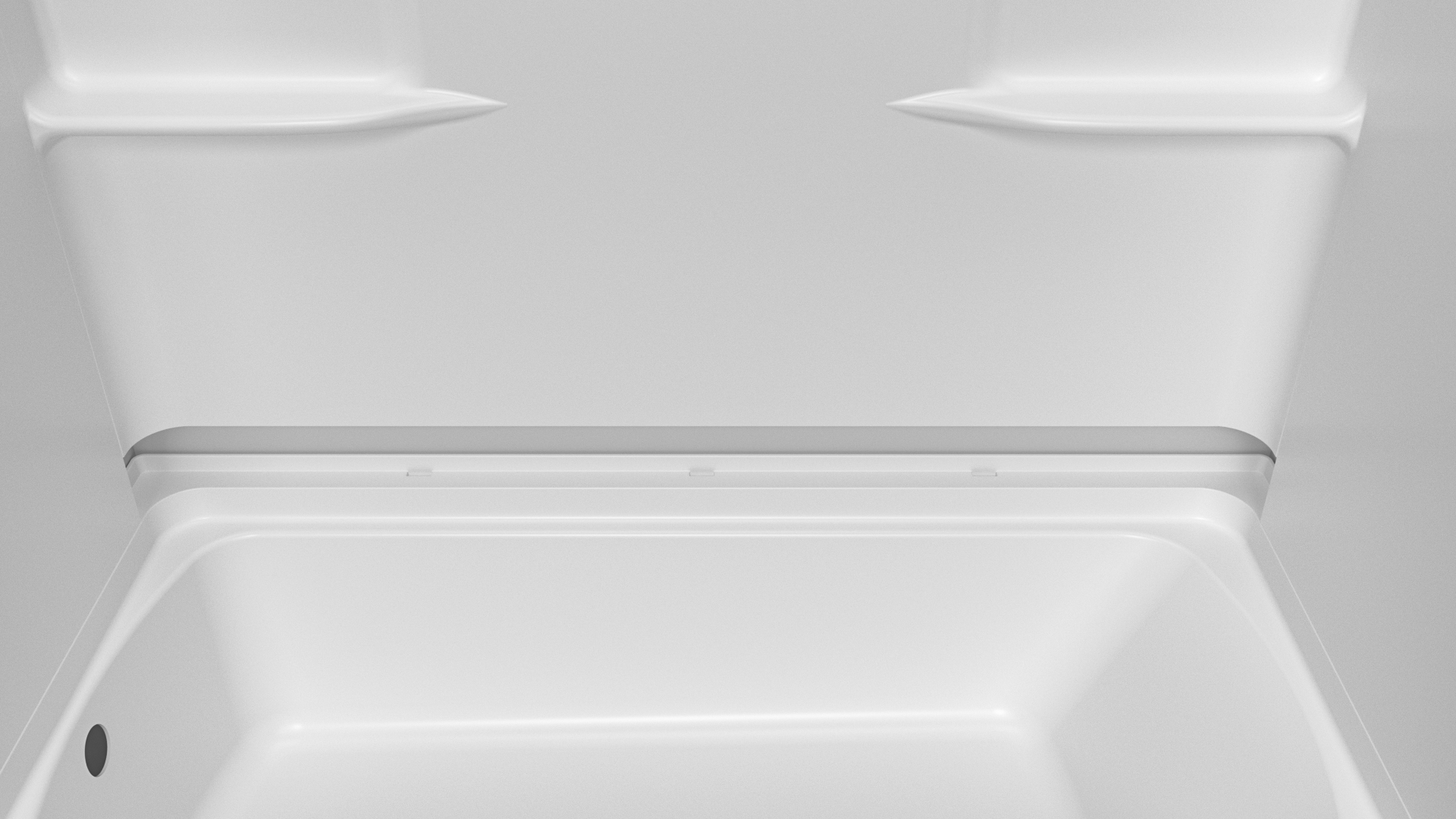 TubFlex 4N-A MODX™ SMC Bath Module – 3-Wall Tub Surround with Split Back Panel & Shelves
