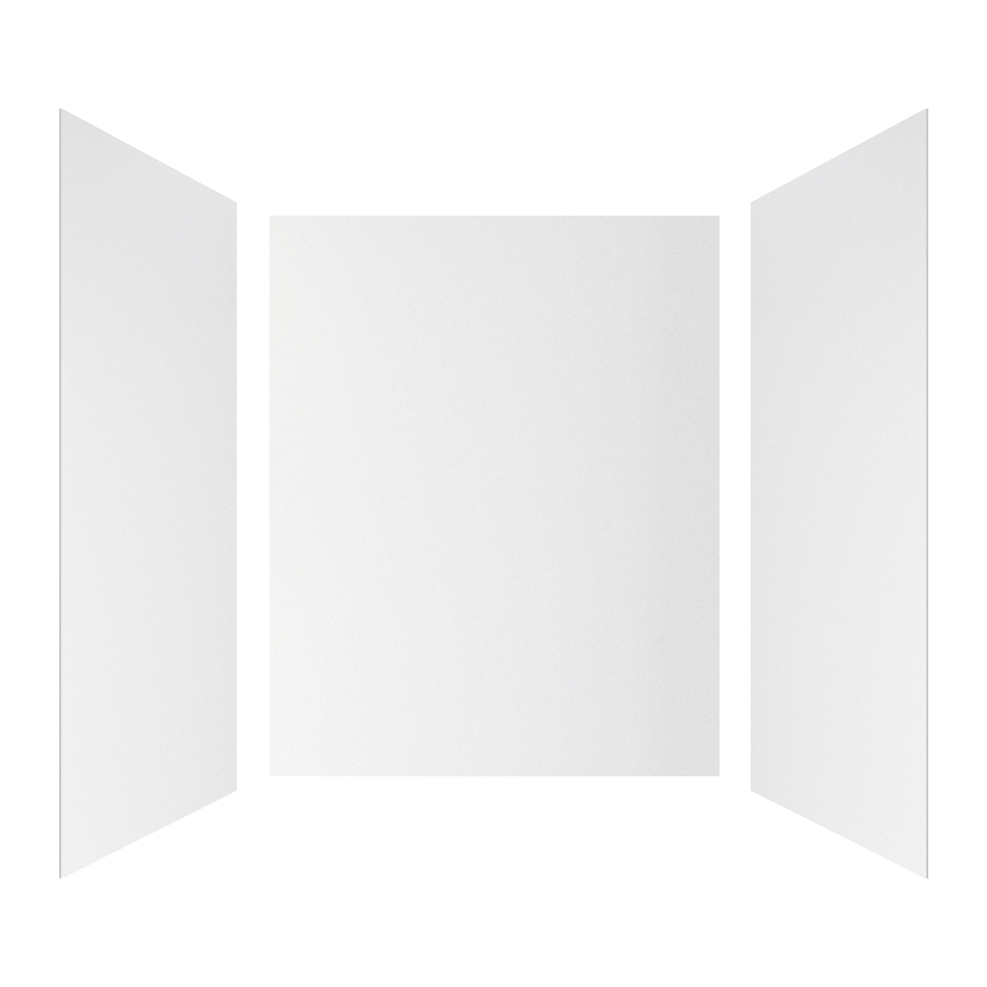 Flat Matt Surface Solid Series SMC 3-Wall Shower Surround Kit