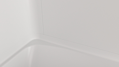 TubCore 3N MODX™ SMC Bath Module – 3-Wall Tub Surround with Full Back Panel & Corner Shelves