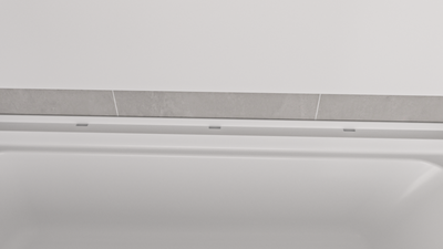 TubCore 3N MODX™ SMC Bath Module – 3-Wall Tub Surround with Full Back Panel & Corner Shelves