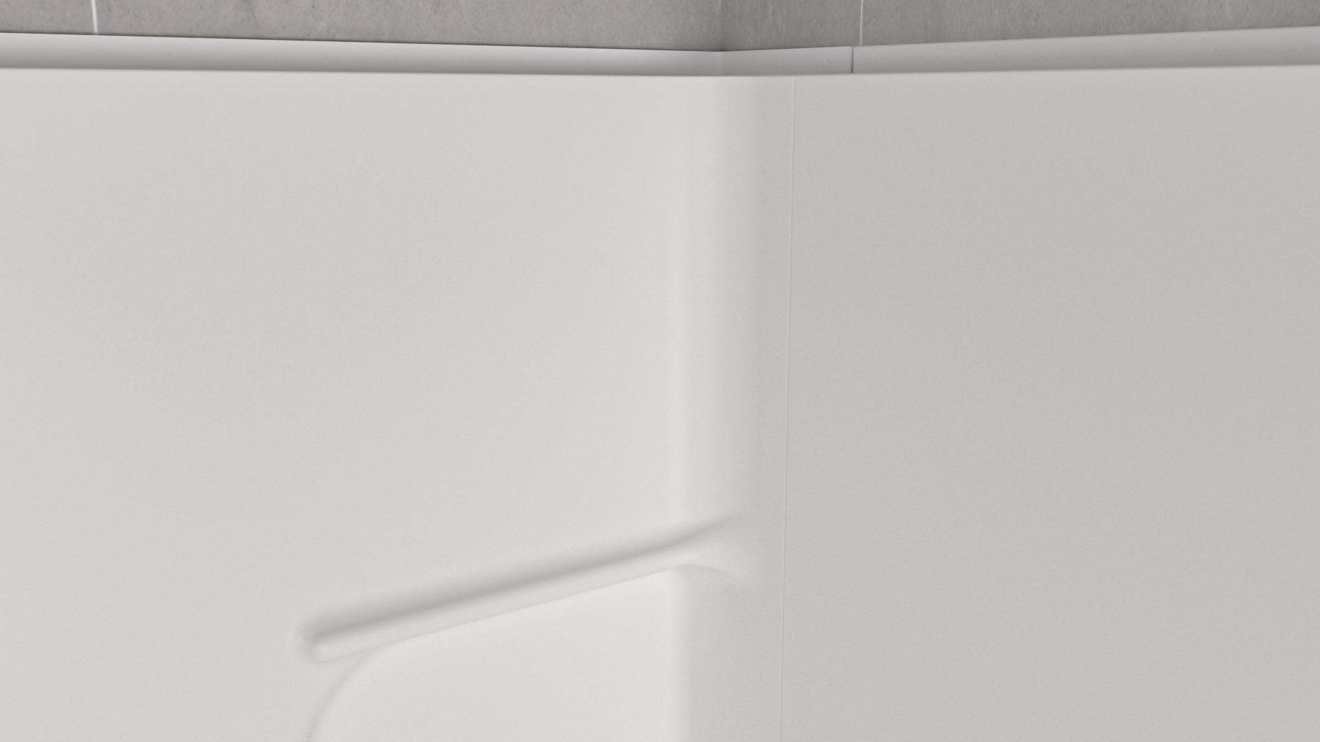 TubCore 3N MODX™ SMC Bath Module – 3-Wall Tub Surround with Full Back Panel & Corner Shelves