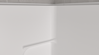 TubCore 3N MODX™ SMC Bath Module – 3-Wall Tub Surround with Full Back Panel & Corner Shelves