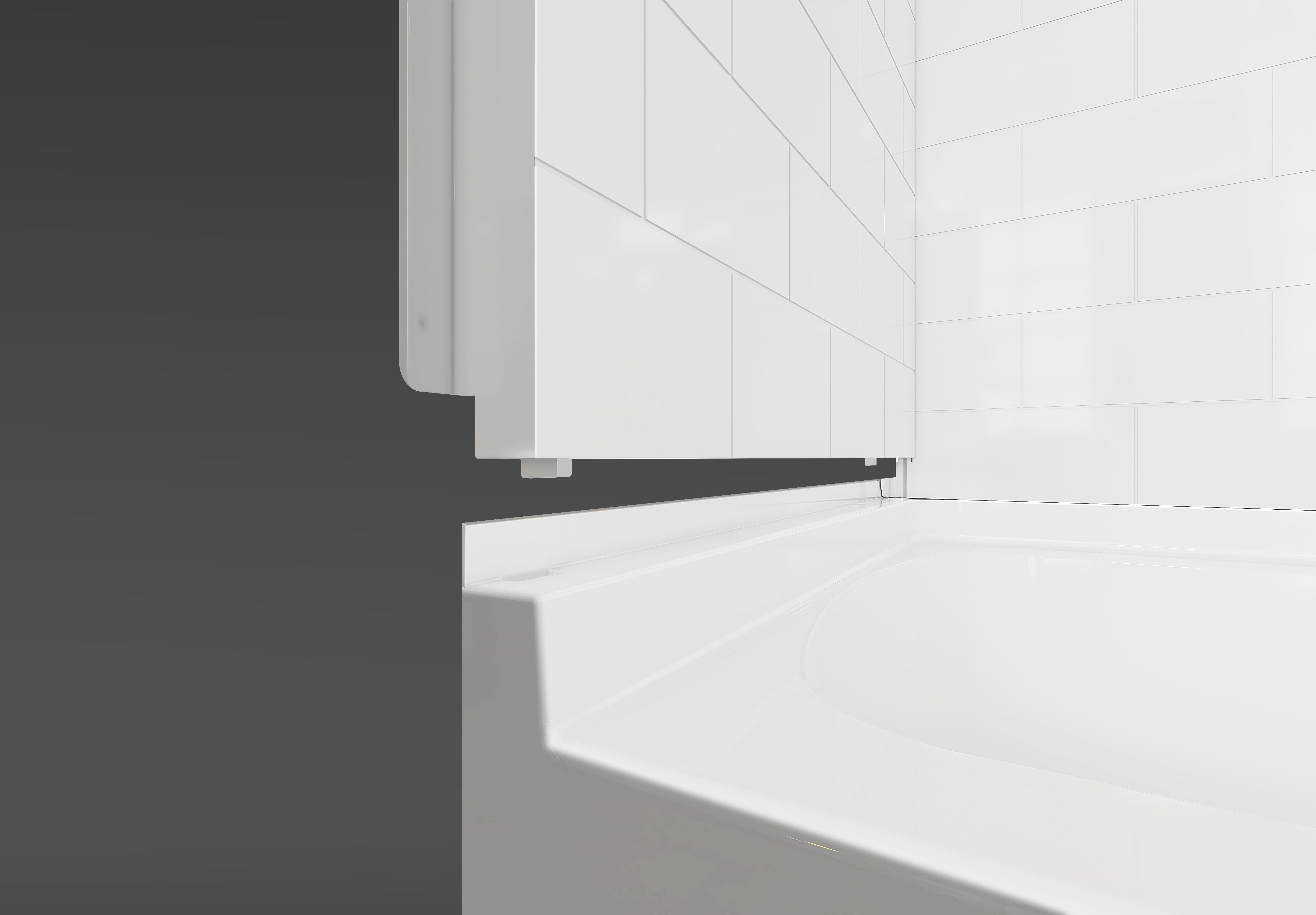 TubFlex 4K MODX™ SMC Bath Module – 3-Wall Tub Surround with Split Back Panel