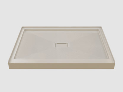 Pure Color Shower Base with Central Drain and Flange