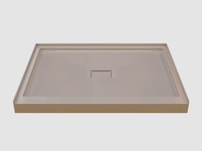 Pure Color Shower Base with Central Drain and Flange