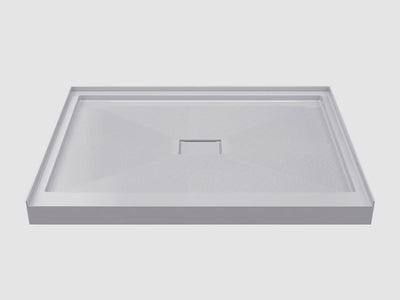 Pure Color Shower Base with Central Drain and Flange