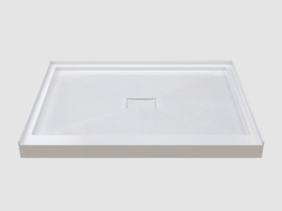 Pure Color Shower Base with Central Drain and Flange
