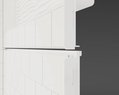 TubFlex 4N-B MODX™ SMC Bath Module – 3-Wall Tub Surround with Split Back Panel & Recessed Niche