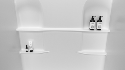 TubFlex 4N-A MODX™ SMC Bath Module – 3-Wall Tub Surround with Split Back Panel & Shelves