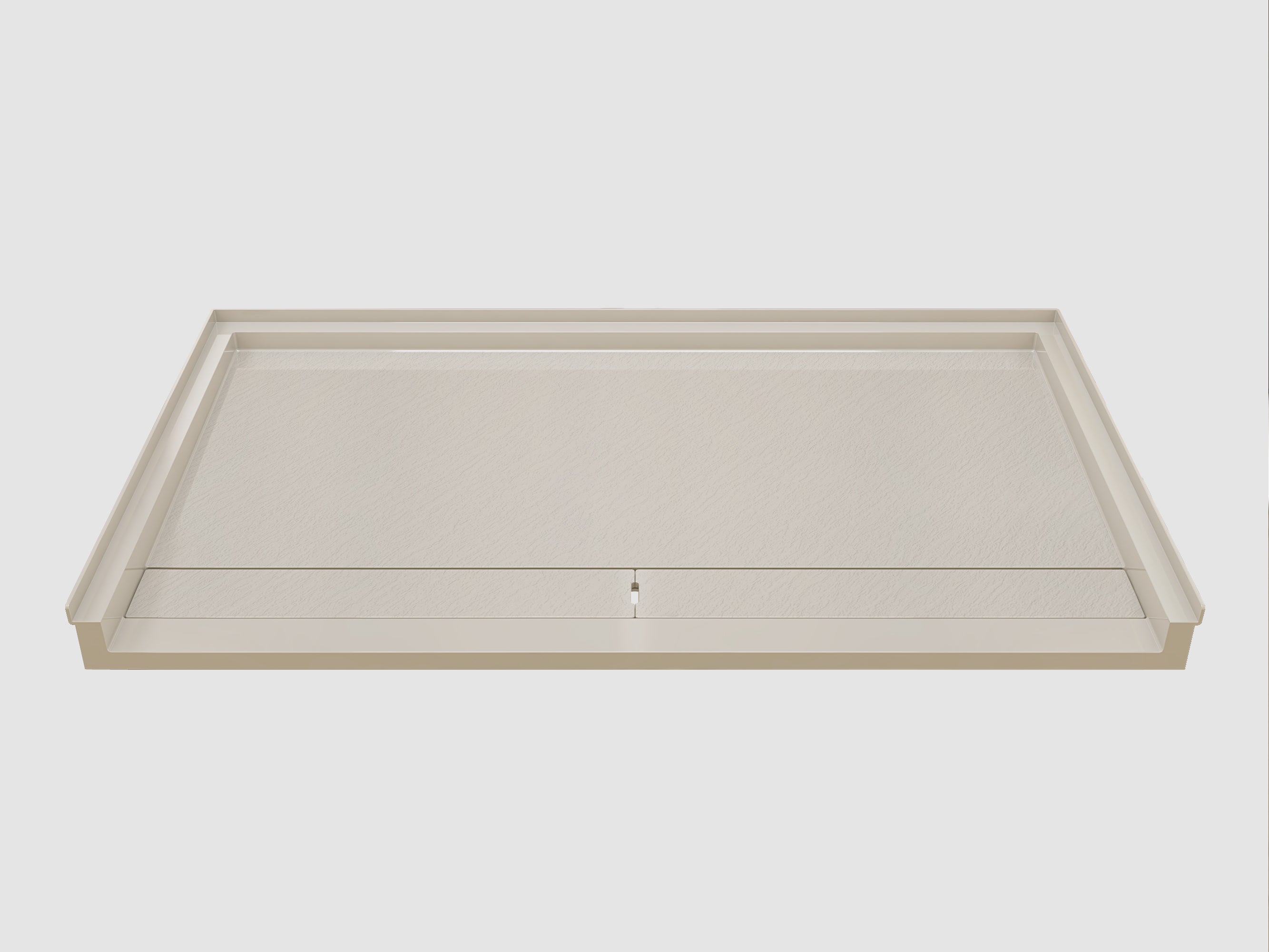 Pure Color Shower Base with Long Side Drain and Flange