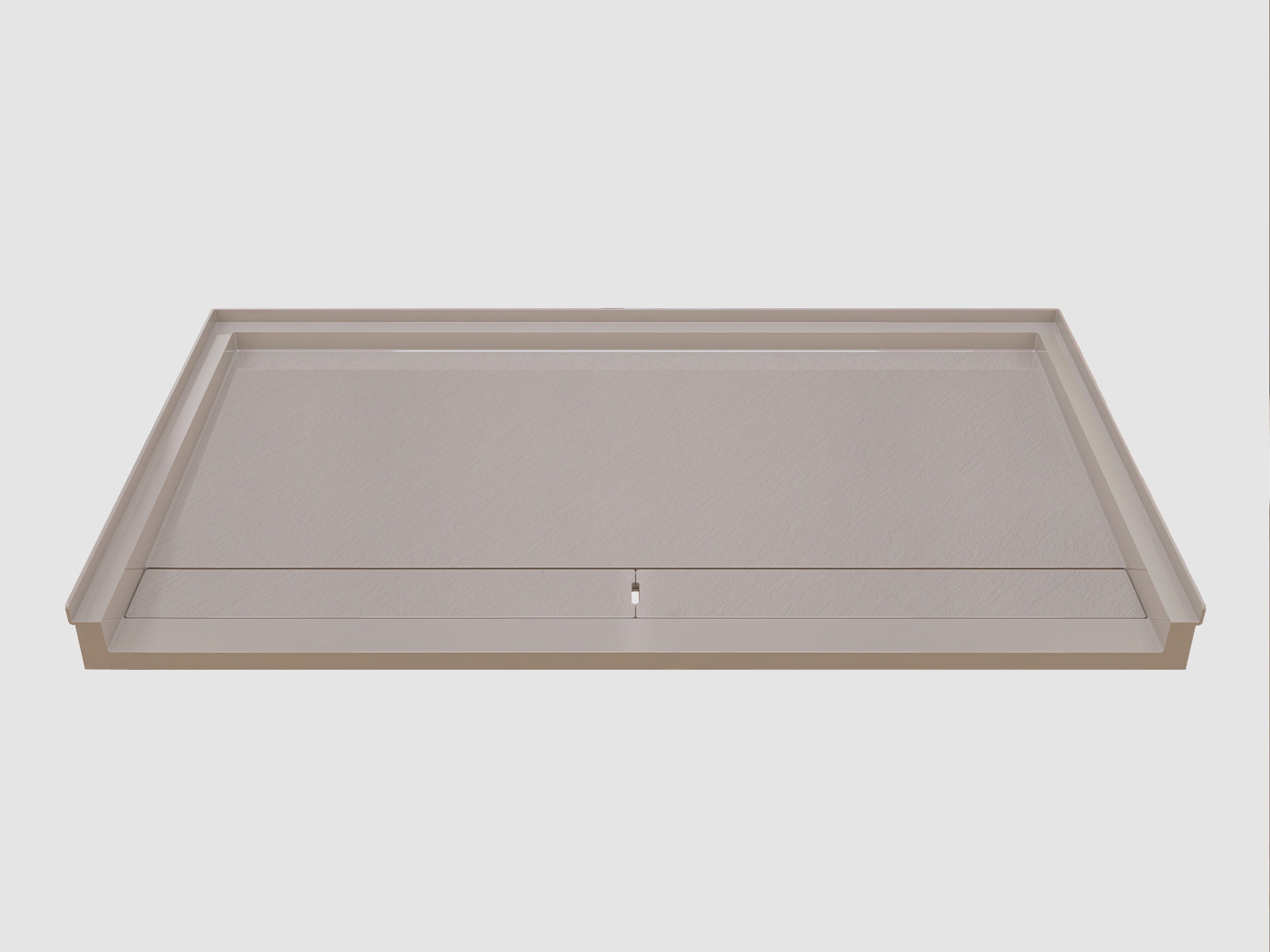 Pure Color Shower Base with Long Side Drain and Flange