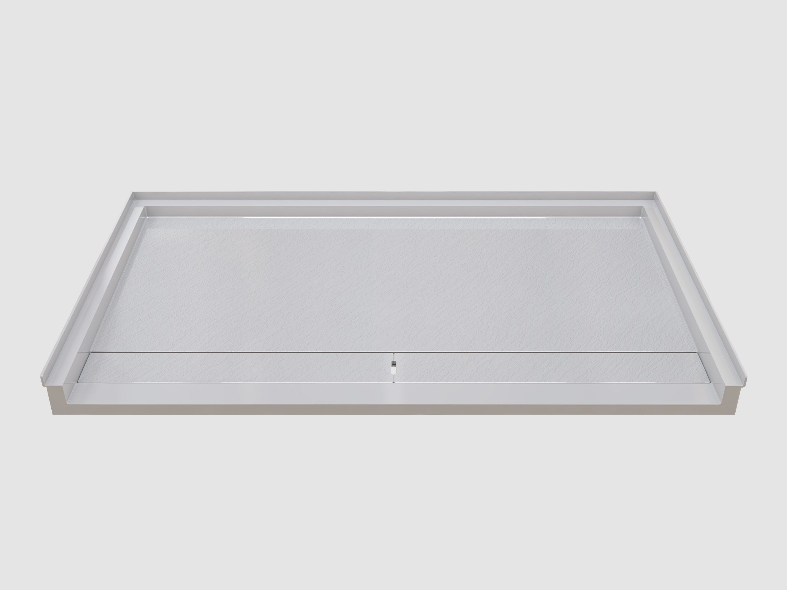 Pure Color Shower Base with Long Side Drain and Flange