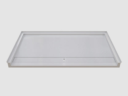 Pure Color Shower Base with Long Side Drain and Flange