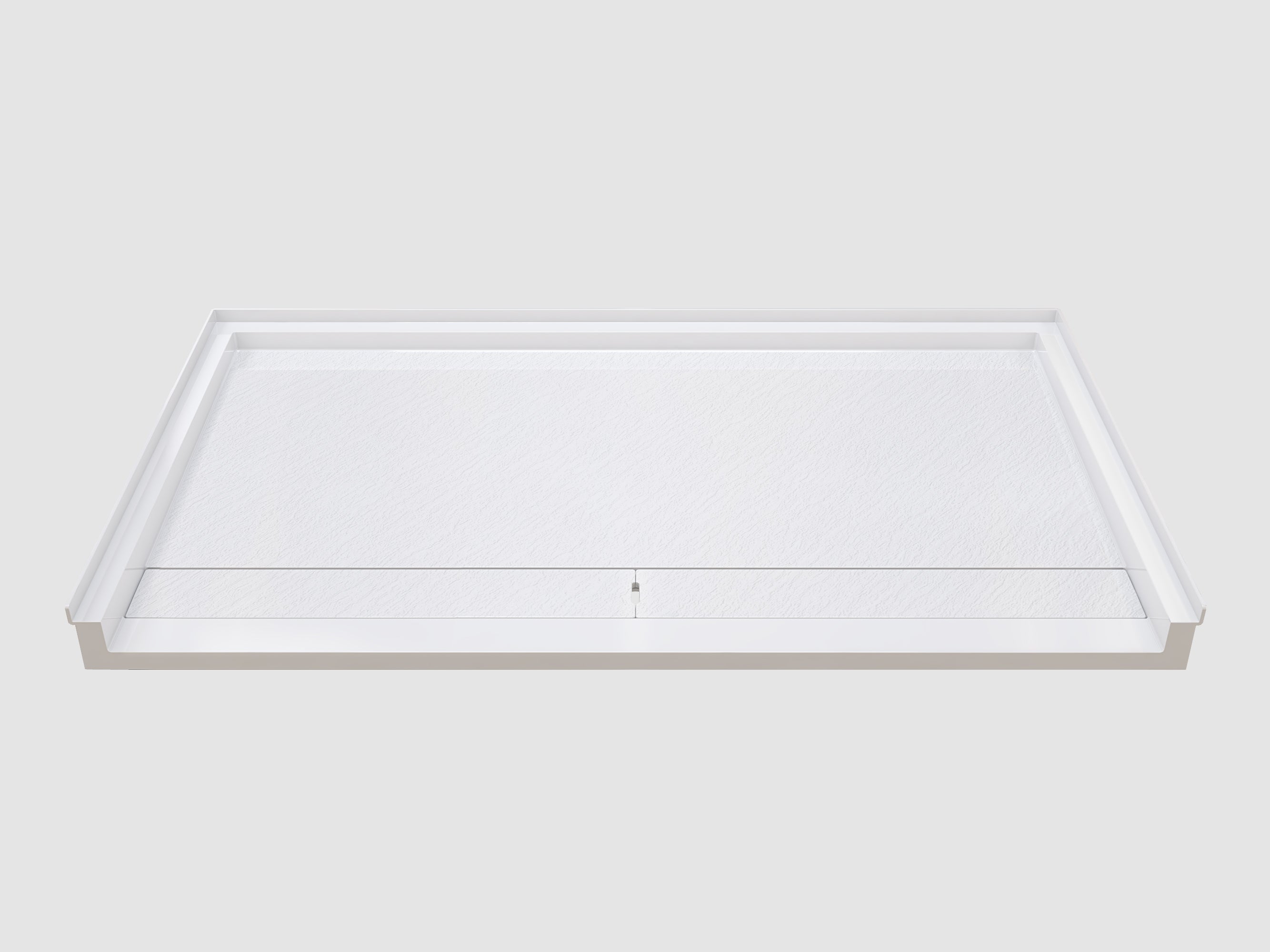 Pure Color Shower Base with Long Side Drain and Flange
