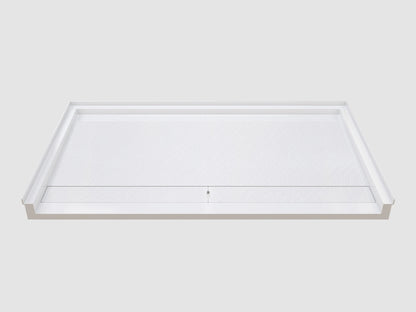 Pure Color Shower Base with Long Side Drain and Flange