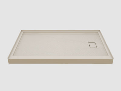 Pure Color Shower Base with Side Drain and Flange
