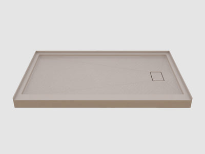Pure Color Shower Base with Side Drain and Flange