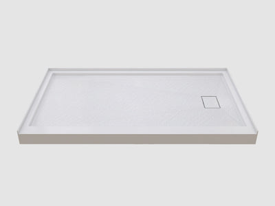 Pure Color Shower Base with Side Drain and Flange