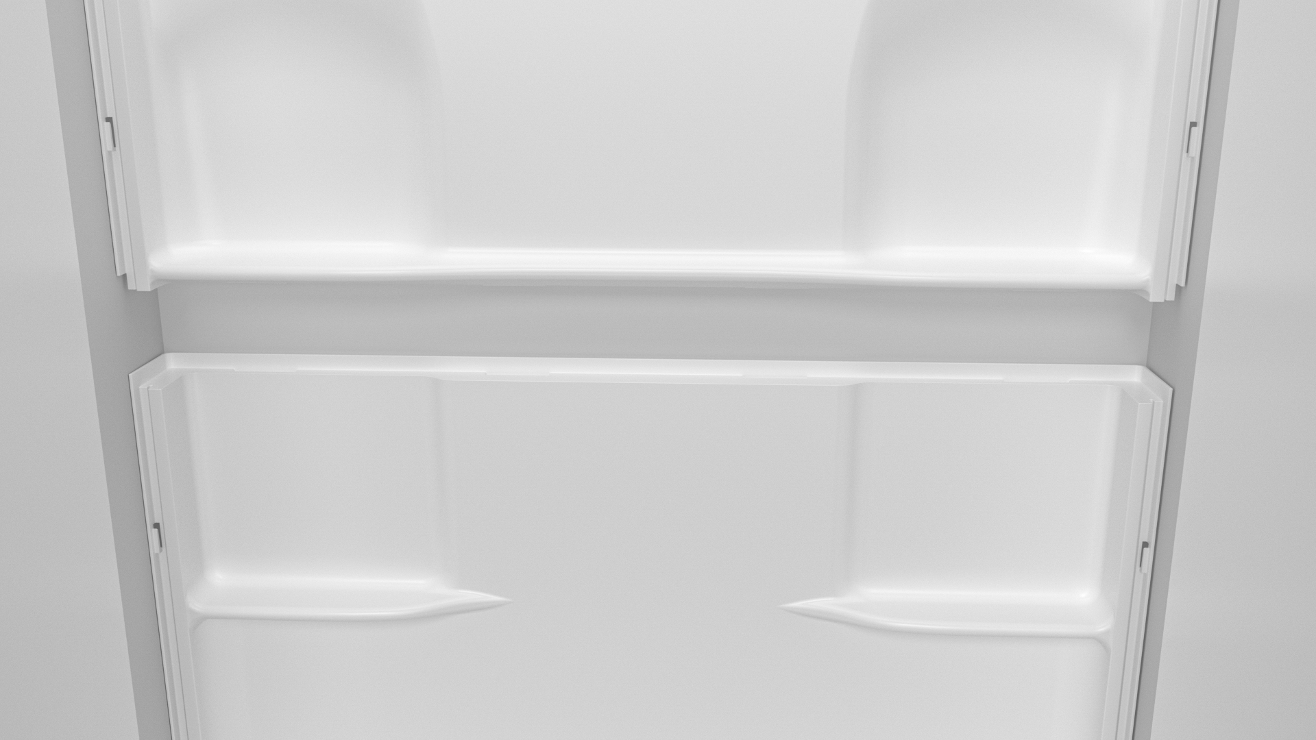 TubFlex 4N-A MODX™ SMC Bath Module – 3-Wall Tub Surround with Split Back Panel & Shelves