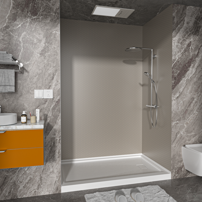 Honey Comb Solid Series SMC 3-Wall Shower Surround Kit