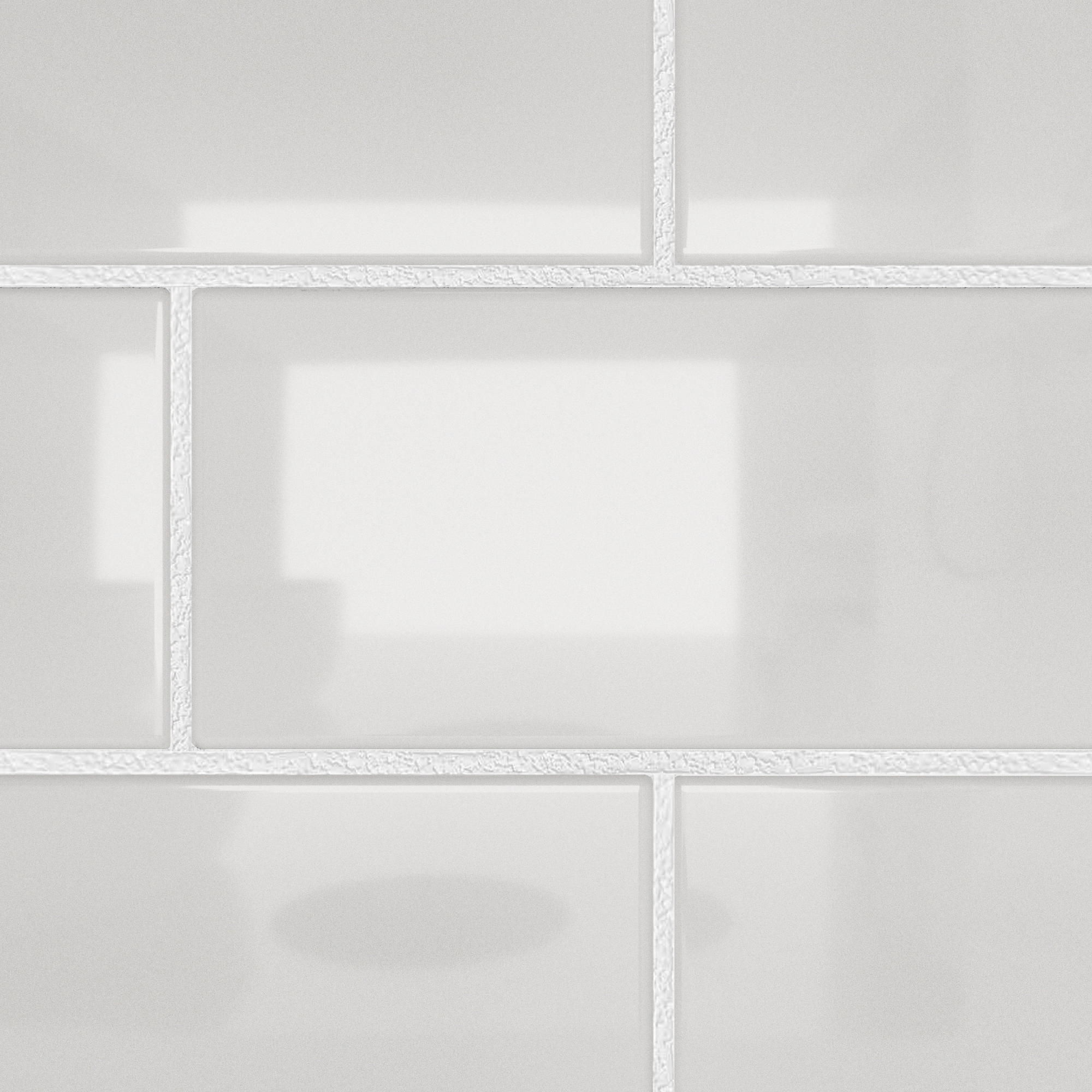 High Gloss Small Subway Tile Solid Series SMC 3-Wall Shower Surround Kit