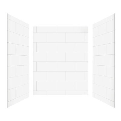 Medium Tile Solid Series SMC 3-Wall Shower Surround Kit