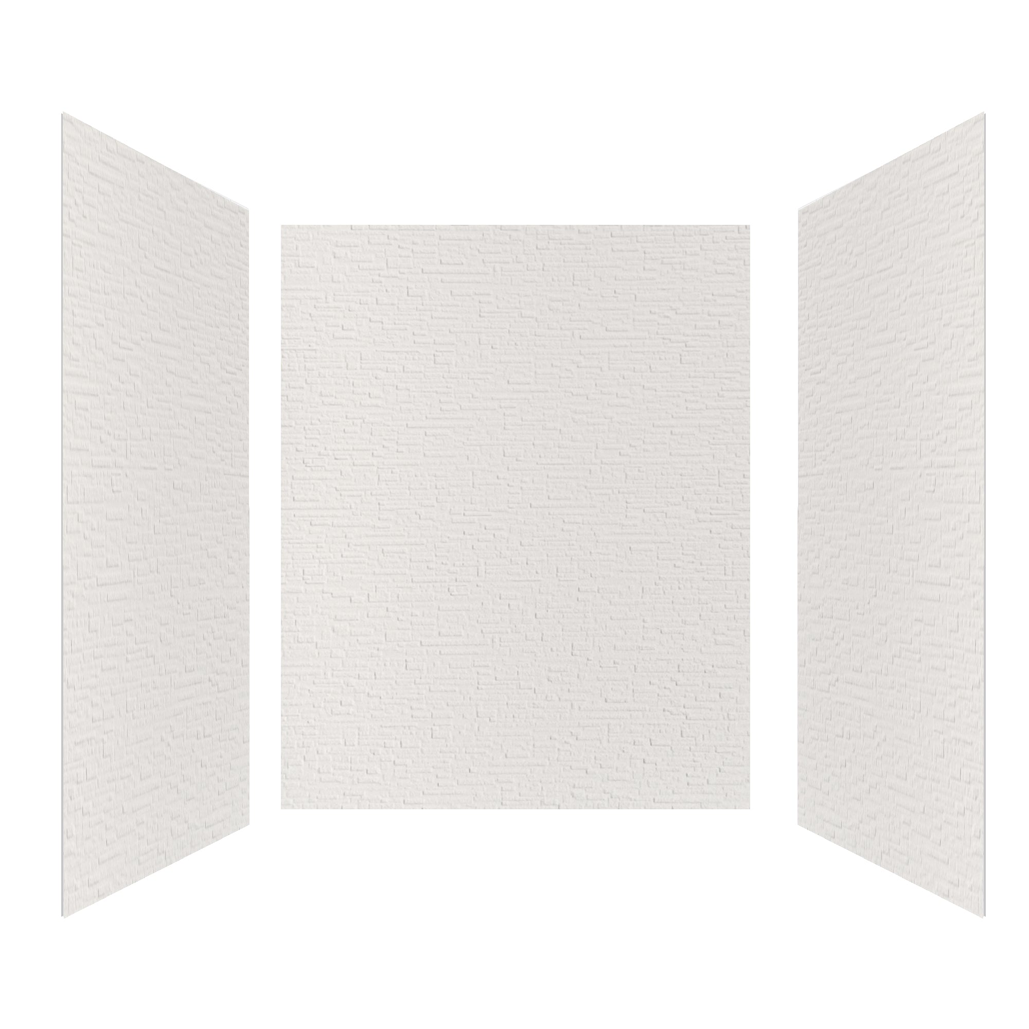 Slate Rock Solid Series SMC 3-Wall Shower Surround Kit