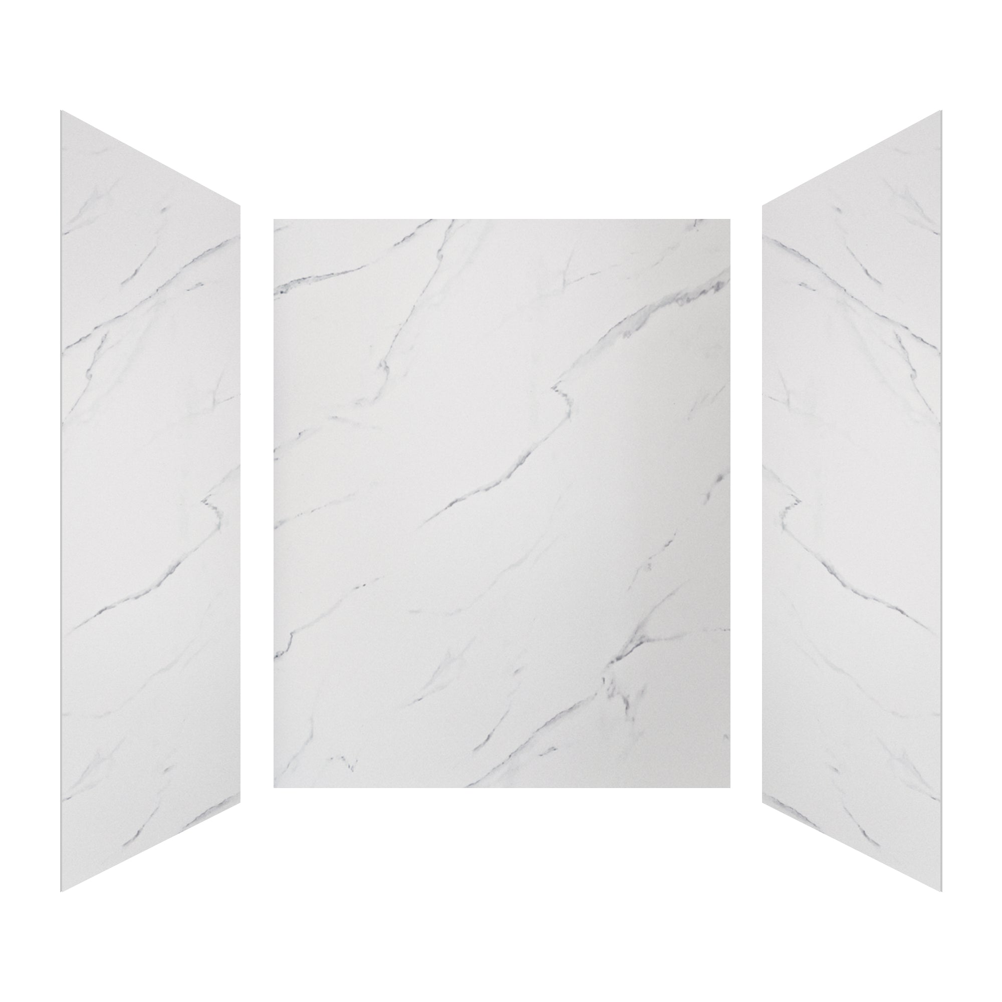 Calacatta Marble Series SMC 3-Wall Shower Surround Kit