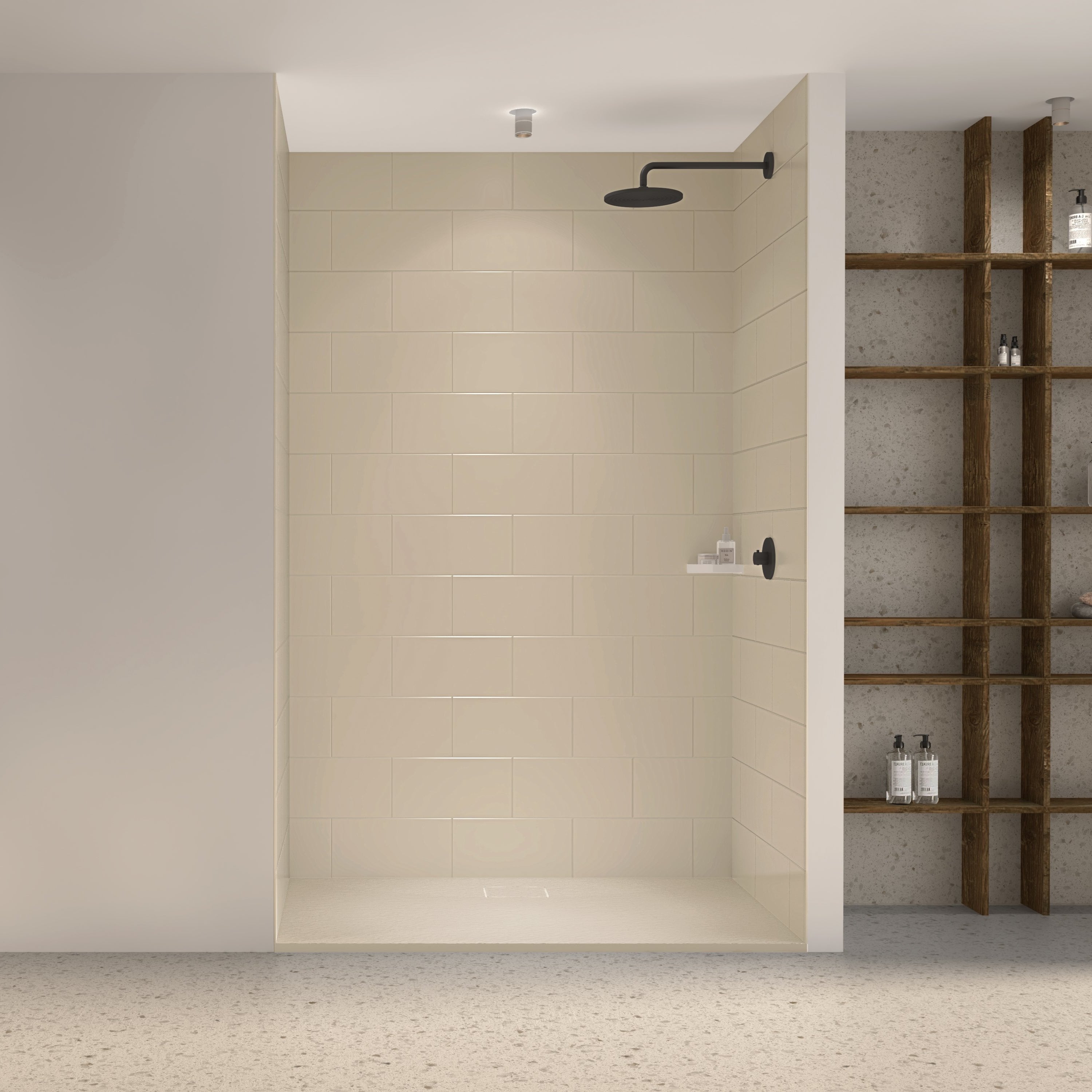 Pure Color Medium Subway Tile Wall Panel