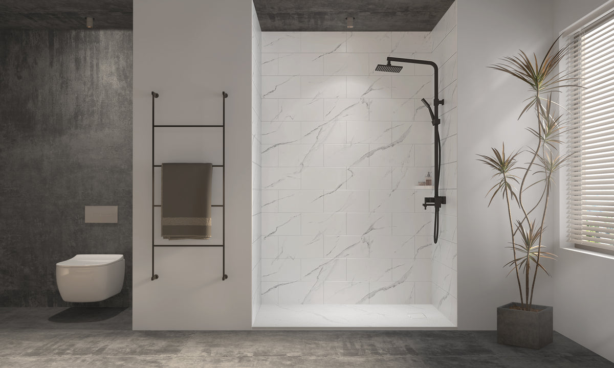 60”36“72” Medium Tile Calacatta Wall Panel Kit