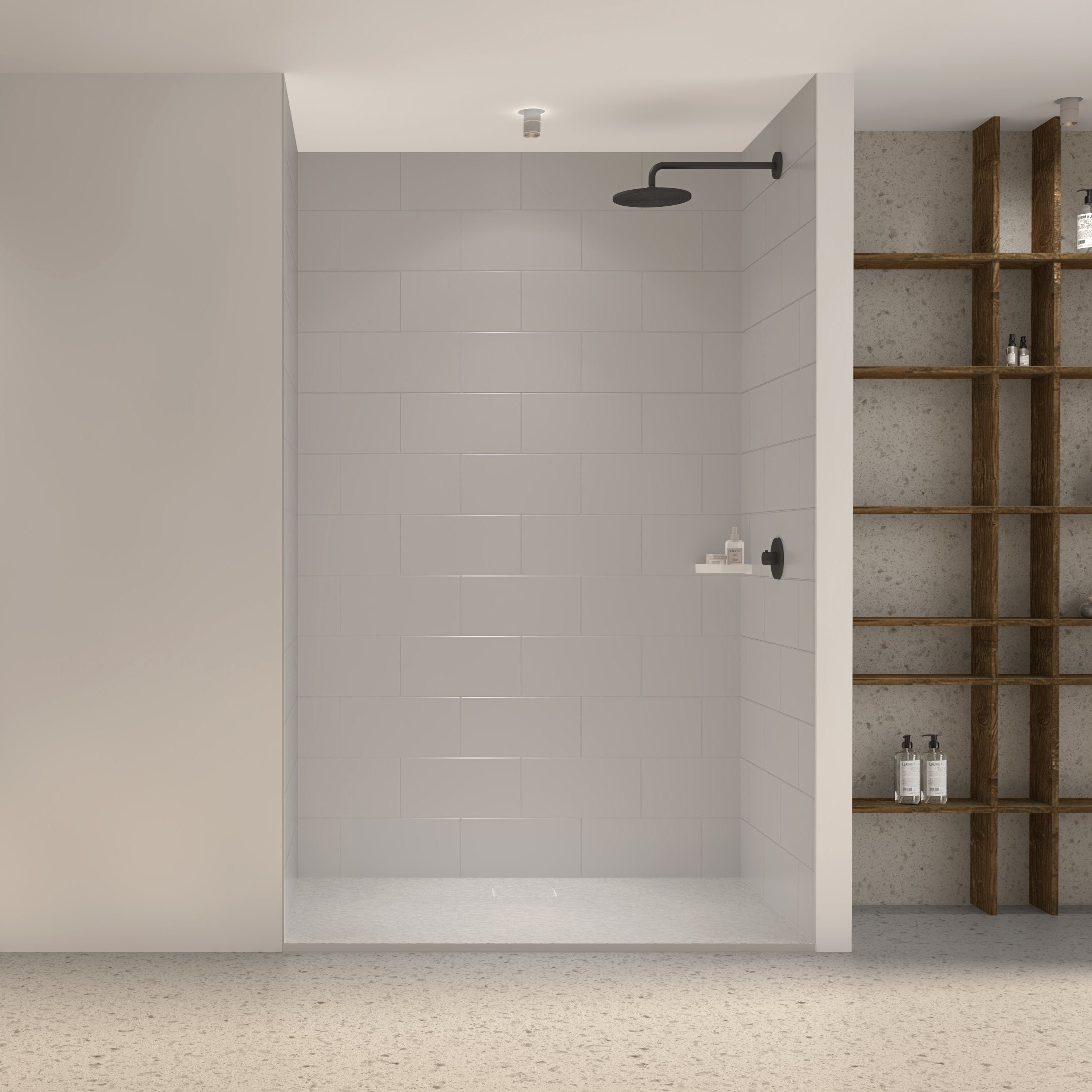 Pure Color Medium Subway Tile Wall Panel