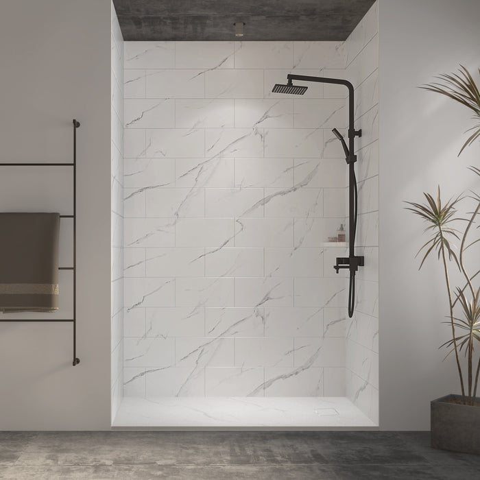 Colored Flat Shower Wall Panels Kit – Matte Finish – Kostone