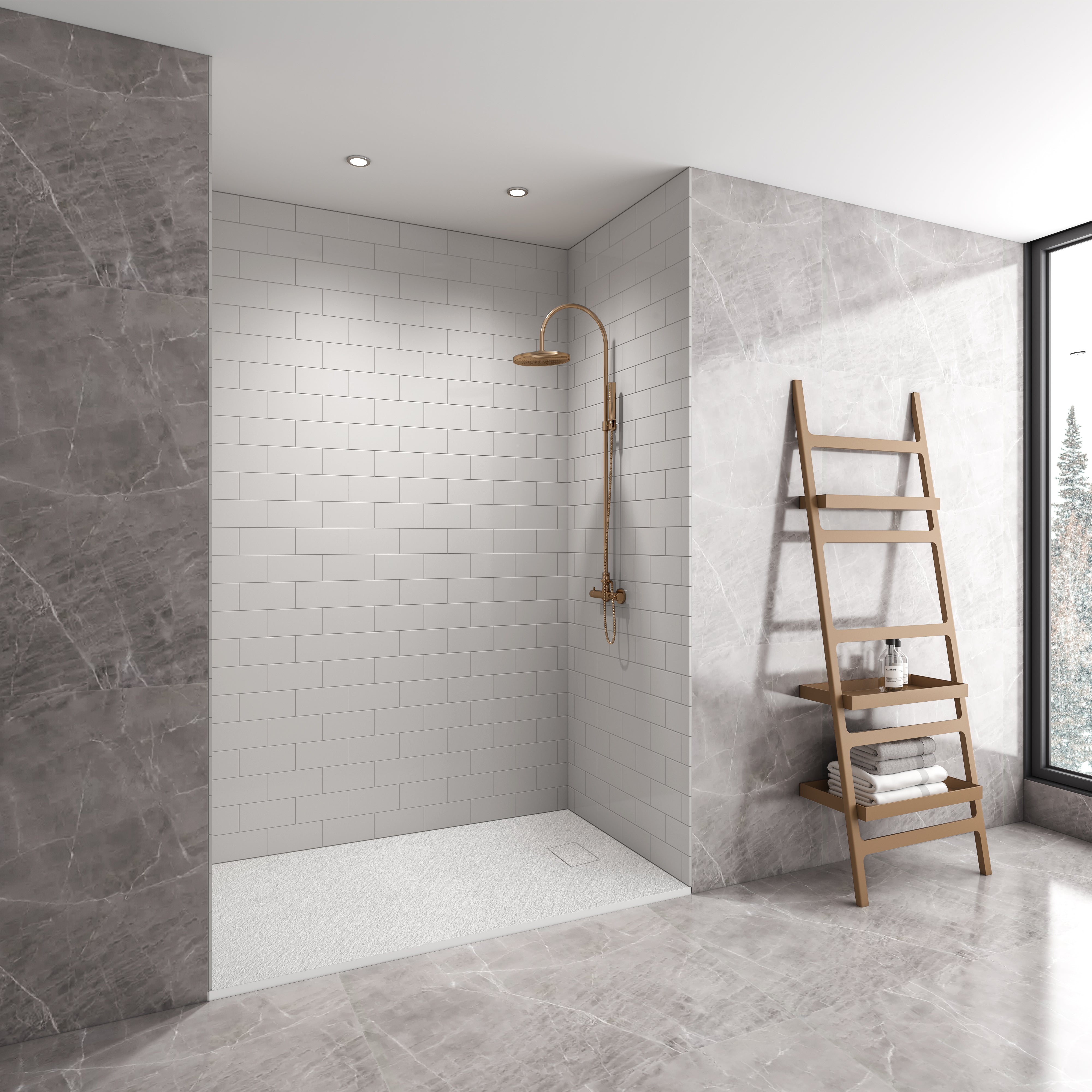 Pure Color Small Subway Tile Wall Panel