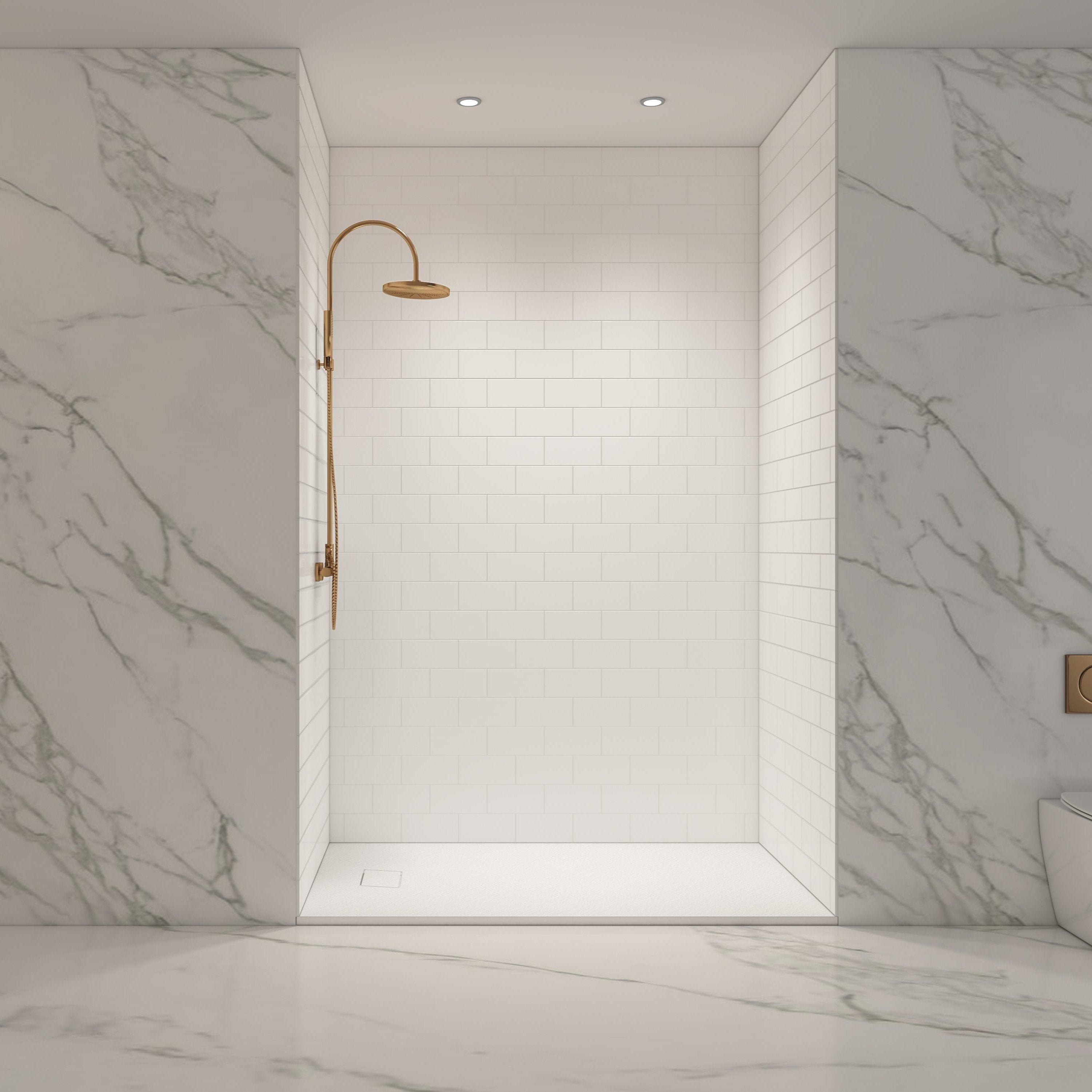 Pure Color Small Subway Tile Wall Panel