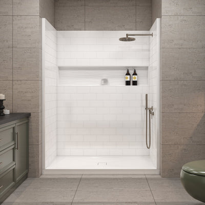 TubFlex 4K MODX™ SMC Bath Module – 3-Wall Tub Surround with Split Back Panel
